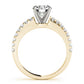 Single Row Prong Set Engagement Rings