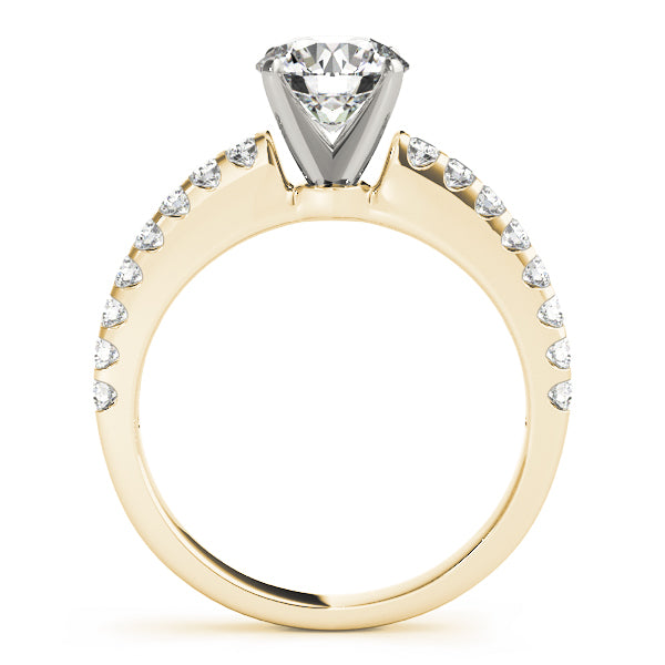 Single Row Prong Set Engagement Rings