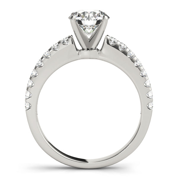 Single Row Prong Set Engagement Rings