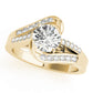 Bypass Multirow Split Shank Engagement Ring