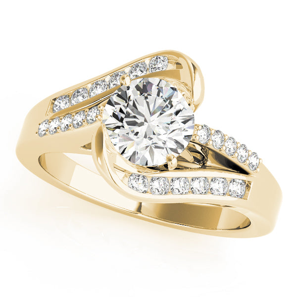 Bypass Multirow Split Shank Engagement Ring