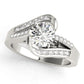 Bypass Multirow Split Shank Engagement Ring