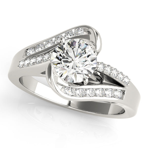Bypass Multirow Split Shank Engagement Ring