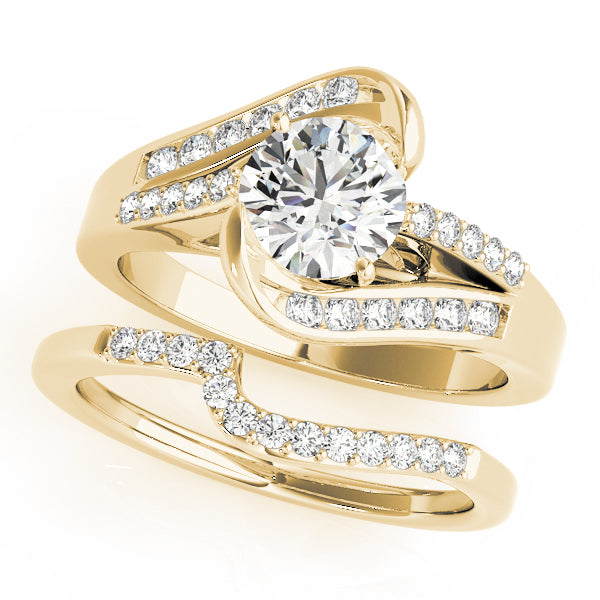 Bypass Multirow Split Shank Engagement Ring