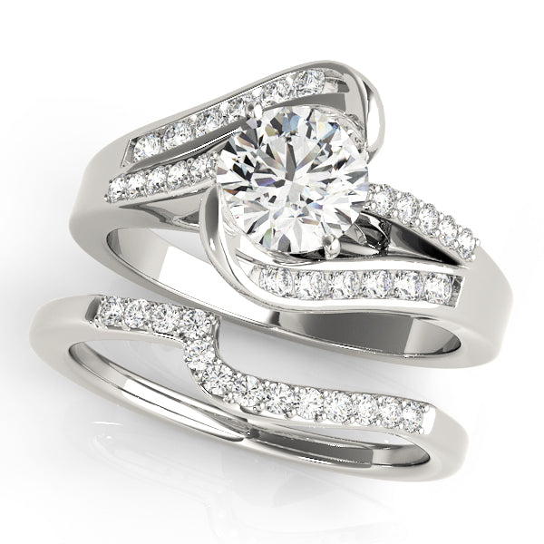 Bypass Multirow Split Shank Engagement Ring