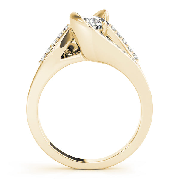 Bypass Multirow Split Shank Engagement Ring