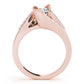 Bypass Multirow Split Shank Engagement Ring