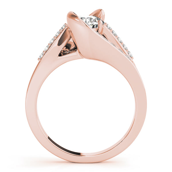 Bypass Multirow Split Shank Engagement Ring