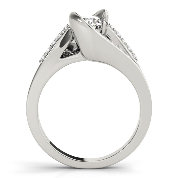 Bypass Multirow Split Shank Engagement Ring