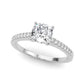 Single Row Cathedral Engagement Ring