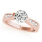 Channel Set Single Row Engagement Ring
