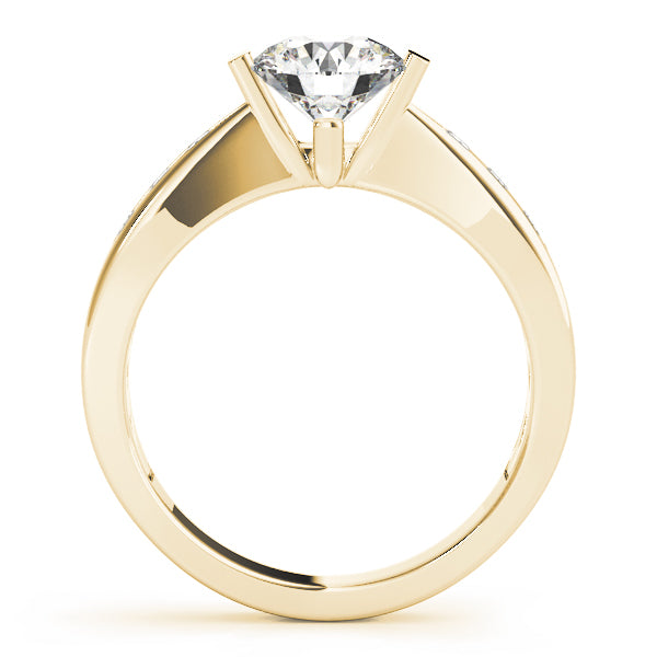 Channel Set Single Row Engagement Ring