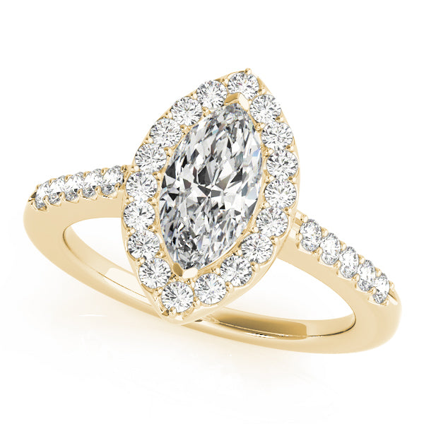 Marquise Halo Engagement Rings