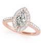 Marquise Halo Engagement Rings