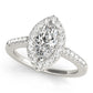 Marquise Halo Engagement Rings