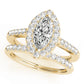 Marquise Halo Engagement Rings