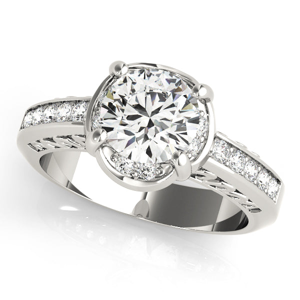 ENGAGEMENT RINGS SINGLE ROW PRONG