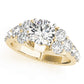 Prong Set Cluster Side Engagement Ring