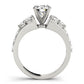 Prong Set Cluster Side Engagement Ring