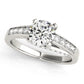 Single Row Prong In Channel Engagement Rings