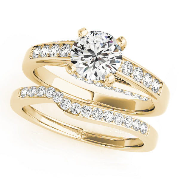 Single Row Prong In Channel Engagement Rings
