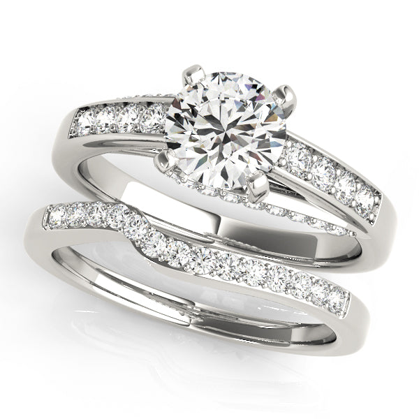 Single Row Prong In Channel Engagement Rings