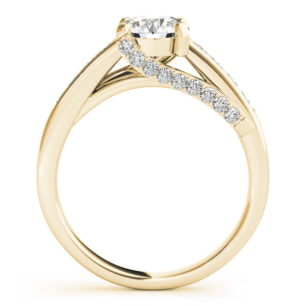 Single Row Prong In Channel Engagement Rings