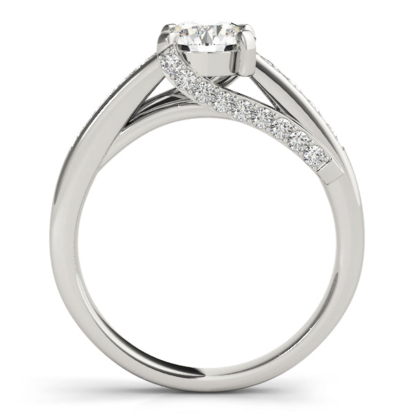 Single Row Prong In Channel Engagement Rings