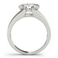 Half Bezel Round Engagement Ring
