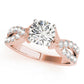 Multirow Twisted Shank Engagement Ring
