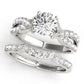 Multirow Twisted Shank Engagement Ring