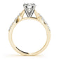 Multirow Twisted Shank Engagement Ring