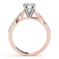 Multirow Twisted Shank Engagement Ring