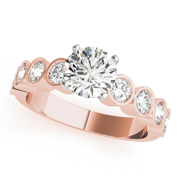 ENGAGEMENT RINGS SINGLE ROW BEZEL
