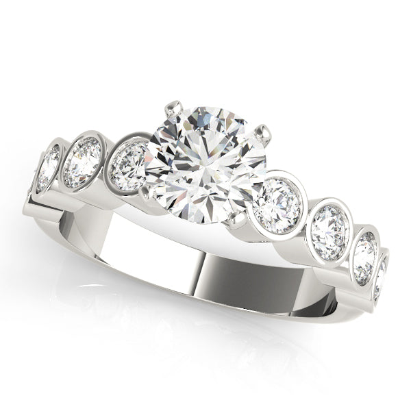 ENGAGEMENT RINGS SINGLE ROW BEZEL