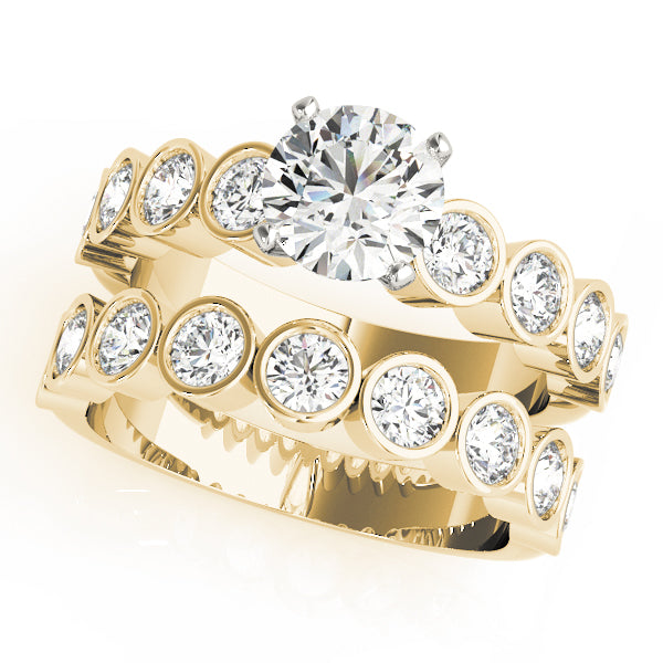 ENGAGEMENT RINGS SINGLE ROW BEZEL