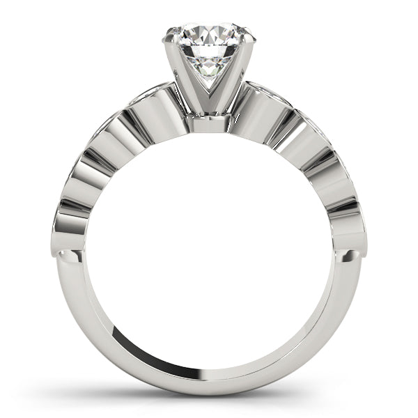 ENGAGEMENT RINGS SINGLE ROW BEZEL