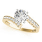 Bypass Swirl Leaf Engagement Rings