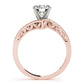 Bypass Swirl Leaf Engagement Rings