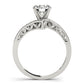 Bypass Swirl Leaf Engagement Rings
