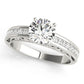 Antique Princess Cut Milgrain Engagement Band