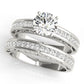 Antique Princess Cut Milgrain Engagement Band