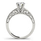 Antique Princess Cut Milgrain Engagement Band
