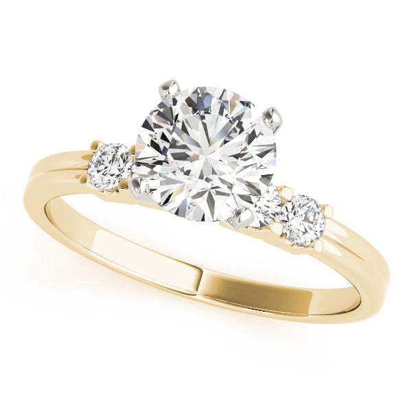 Single Row Shared Prong Engagement Rings