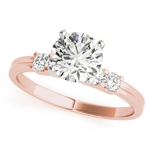Single Row Shared Prong Engagement Rings
