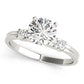 Single Row Shared Prong Engagement Rings