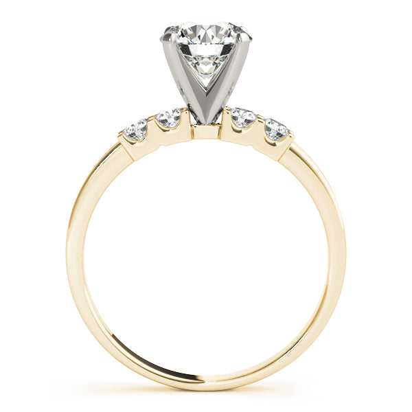 Single Row Shared Prong Engagement Rings