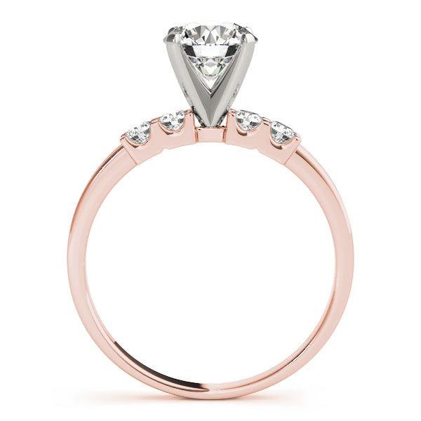 Single Row Shared Prong Engagement Rings