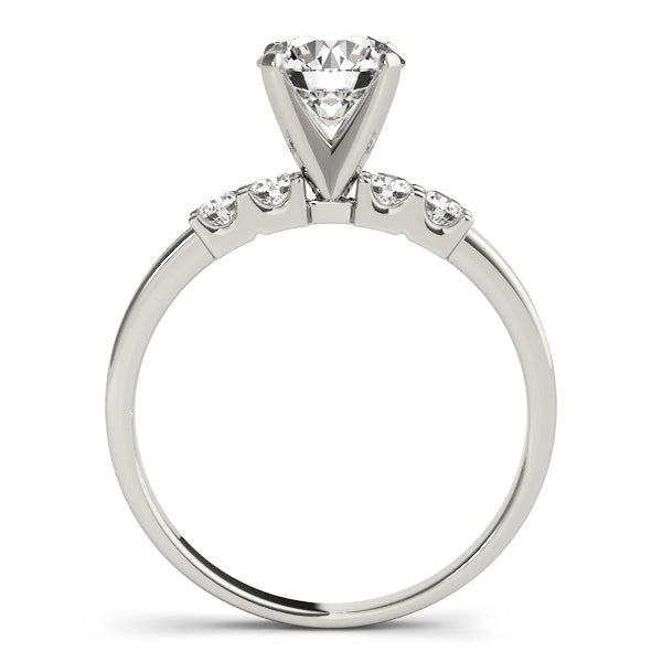 Single Row Shared Prong Engagement Rings