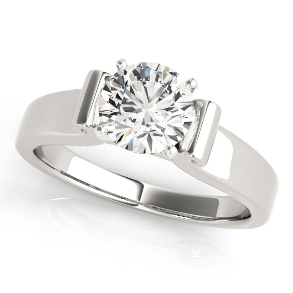 Cathedral Solitaire Engagement Ring